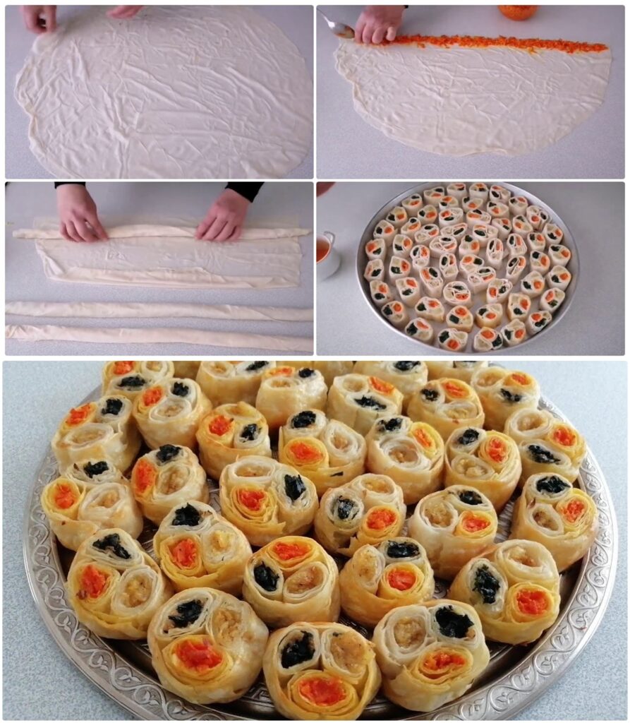 Tek Lokmalık Rengarenk Börek Tarifi