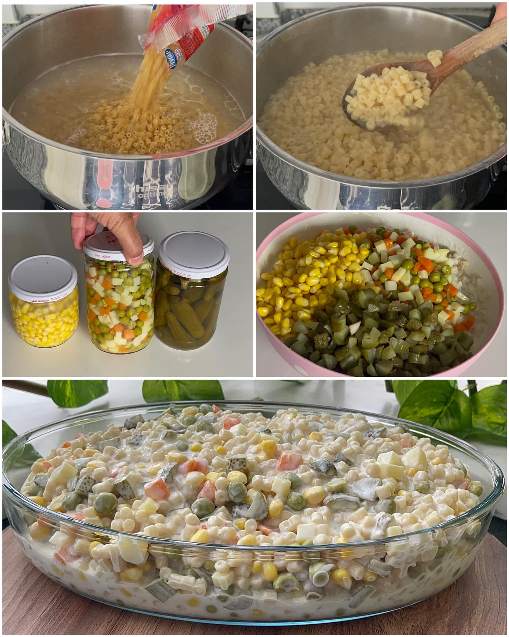 5 Dakikada Hazır Olan Çok Lezzetli Makarna Salatası Tarifi