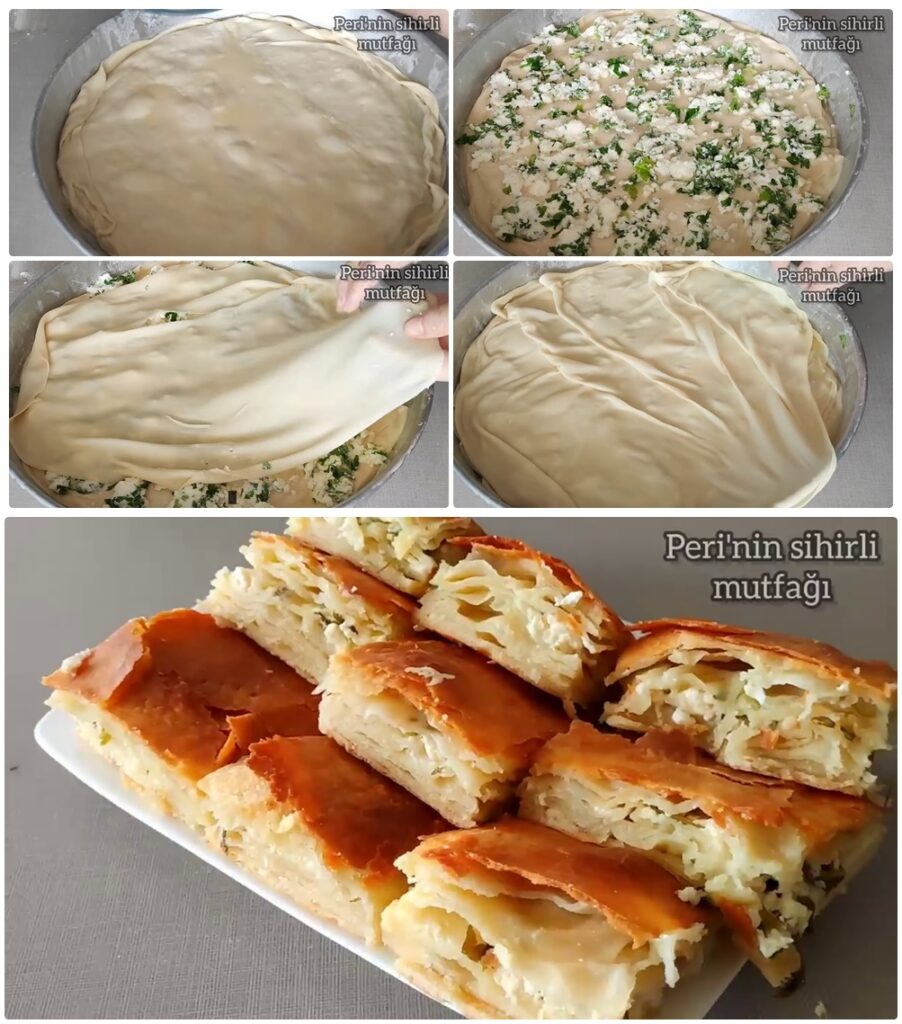 Böylesini Yediniz mi Hiç Abartmıyorum Yiyenler Su Böreği Sanıyor Tel Tel Ayrılan Börek Tarifi