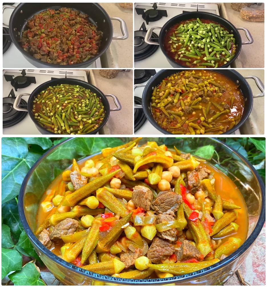 Etli Bamya Yemeğini Birde Benim Tarifimle Deneyin Salyalanmadan Tüm Püf Noktaları İle Bamya Yemeği