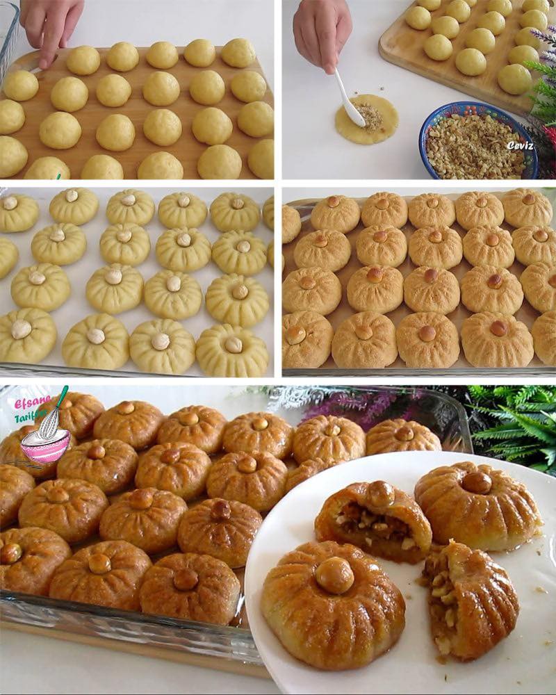 İrmikli Cevizli Fındıklı Tatlı Tarifi