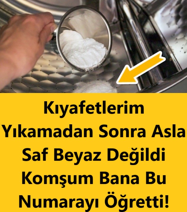 Kıyafetlerim Yıkamadan Sonra Asla Saf Beyaz Değildi ve Temiz Kokmuyordu.Komşum Bana Bu Numarayı Öğretti!