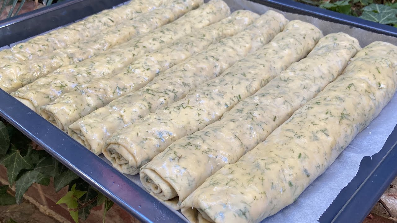 Kolay El Açması Börek Hamuru Farklı Lezzetli Şahane Bir Börek Tarifi Dereotlu El Açması Börek