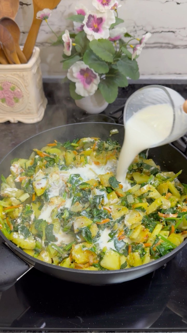 Patatesli Ispanaklı Graten