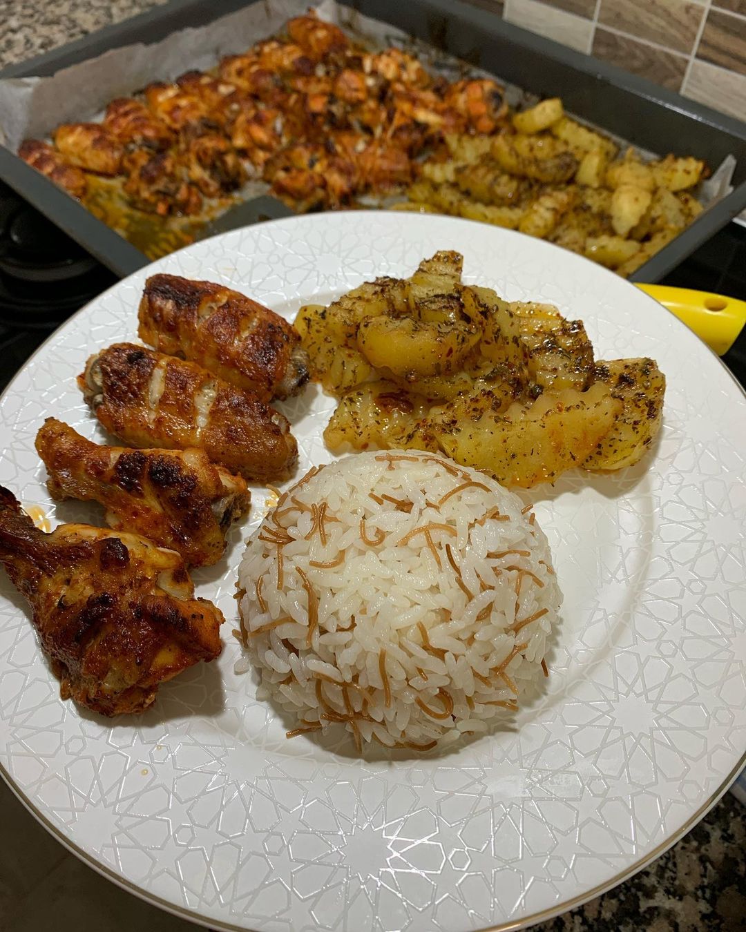 Soslu Kanat Baharatlı Patates