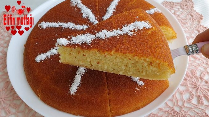 Fırın ve Mikser Kullanmadan Tavada Revani Tatlısı Tarifi