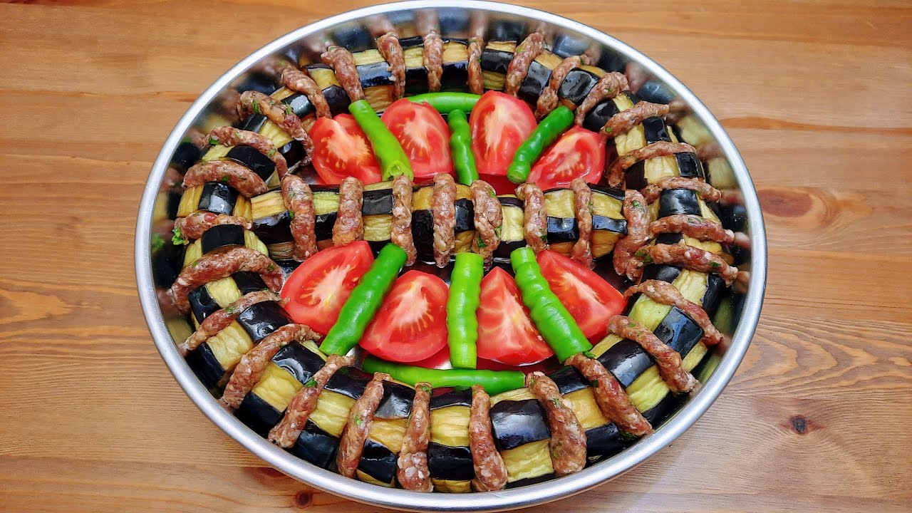 Patlıcan Kebabı Tarifi Köfteli Patlıcan Dizmesi