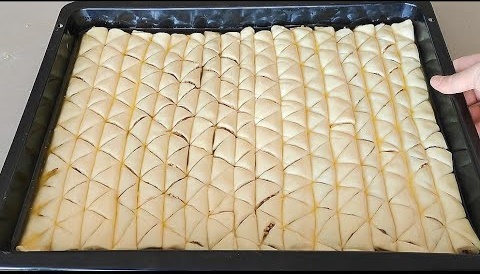 1 Saatte Bir Tepsi Çıtır Çıtır El Açması Baklava Tarifi