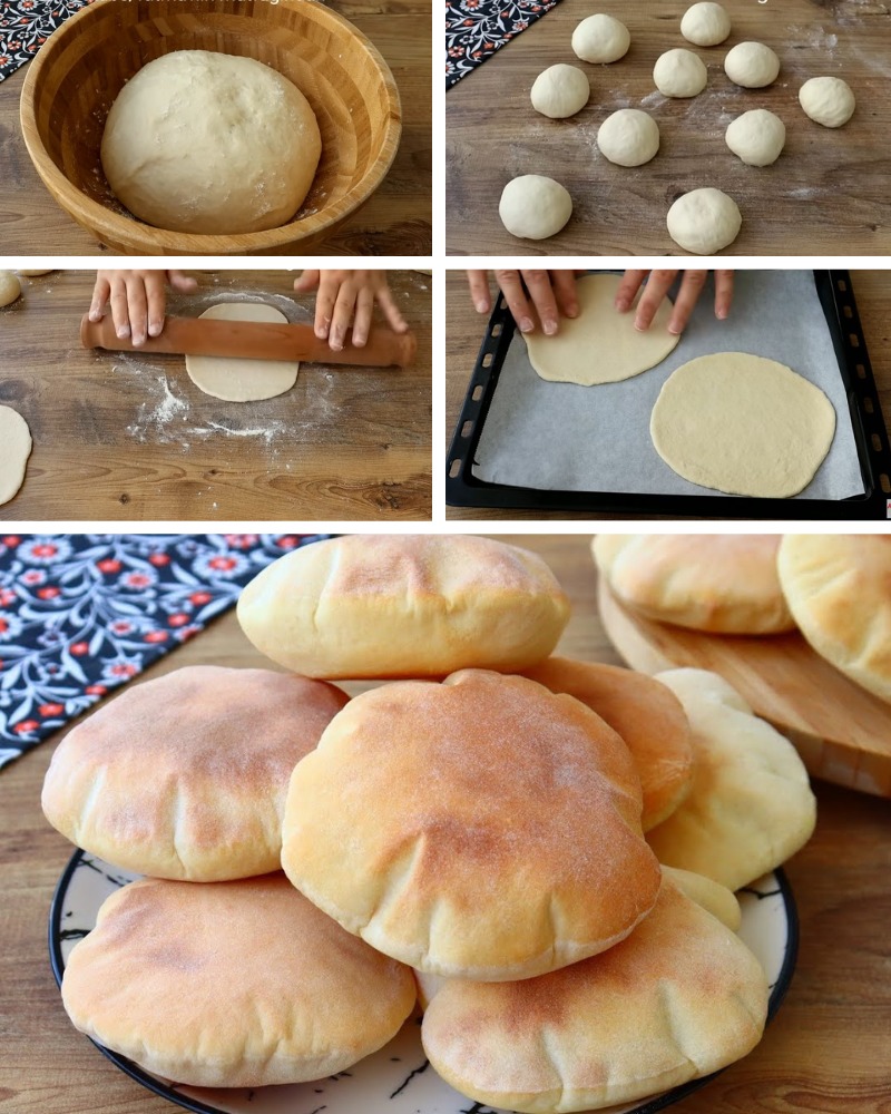 Fırında 8 Dakikada Hazır Pita Ekmek Tarifi