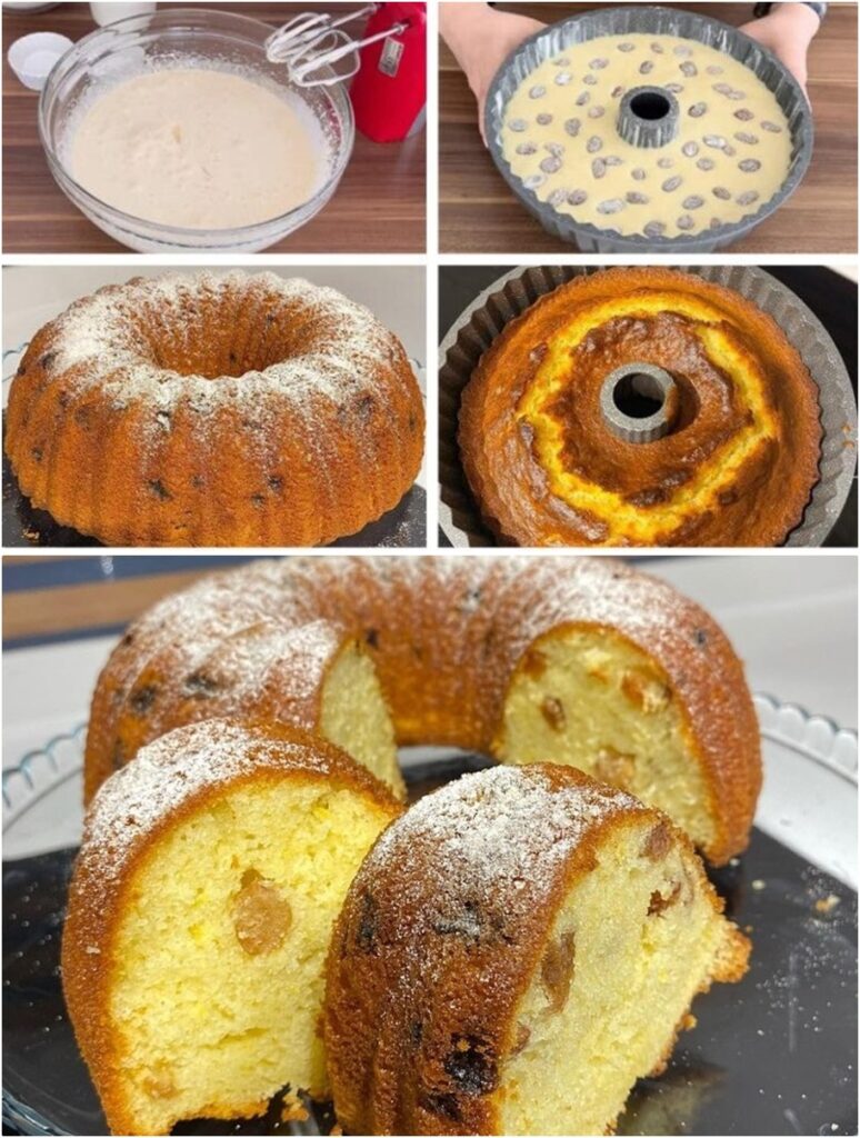 Yumuşacık Üzümlü Kek