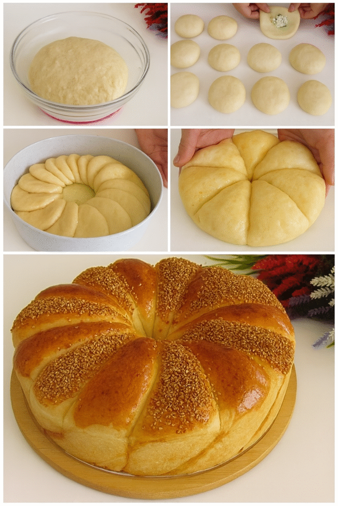 Şekli Şahane Kahvaltılık Poğaça Tarifi