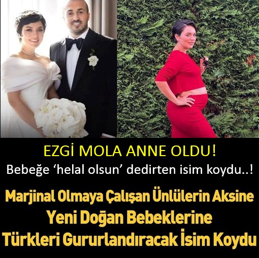 Ezgi Mola’nın bebeği dünyaya geldi!