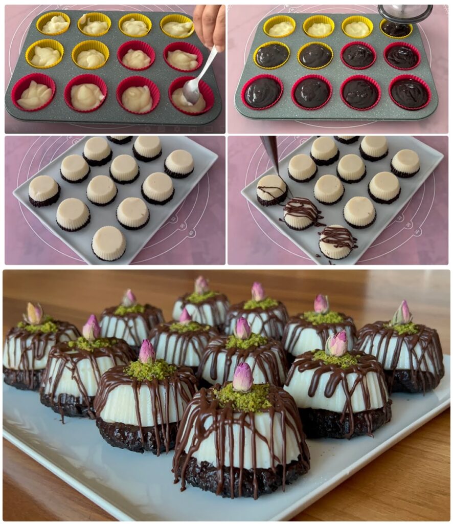 Çok Hafif 2 Renkli Kesme Muhallebi