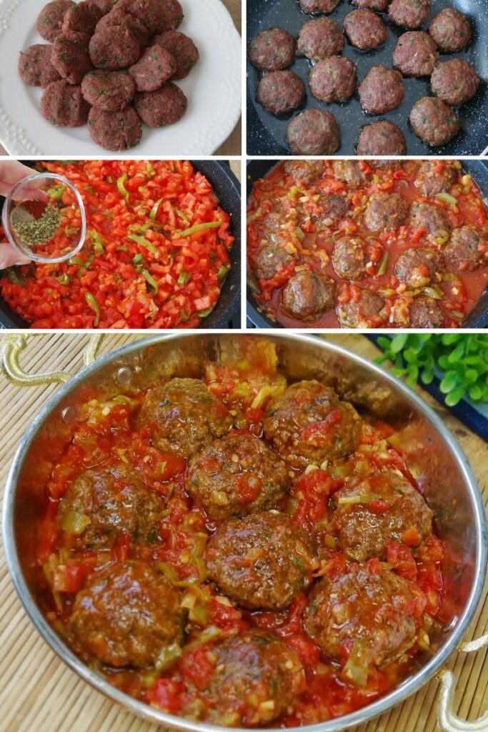 Domates Soslu Köfte