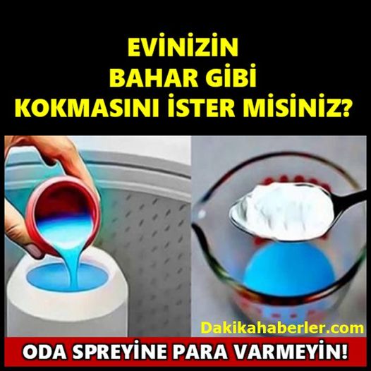 Boşuna Oda Spreylerine Para Vermeyin..