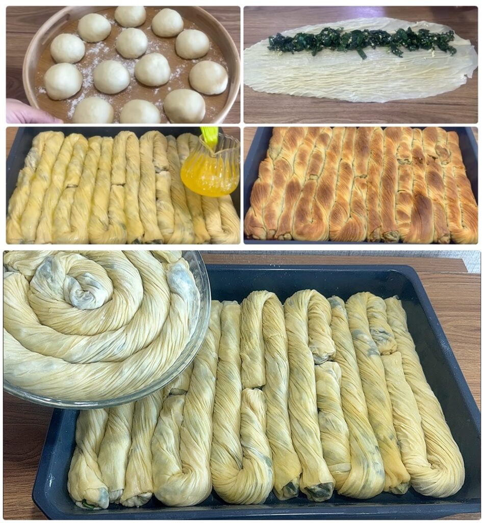 Hamuru Yağ Gibi Açılan Ispanaklı Burgu Börek