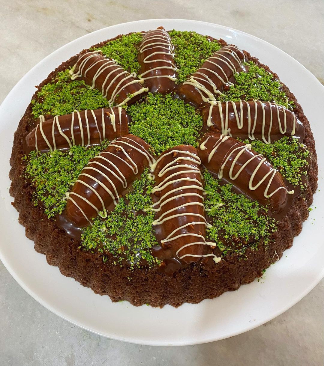 Tart kalıbında Malaga pasta