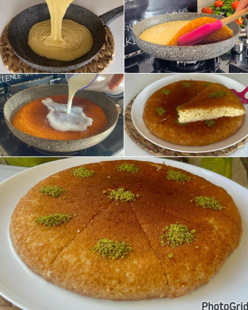 3 Kaşık İrmiğiniz Varsa Tavada Hemen Yapın Fırınsız En Kolay Tatlı