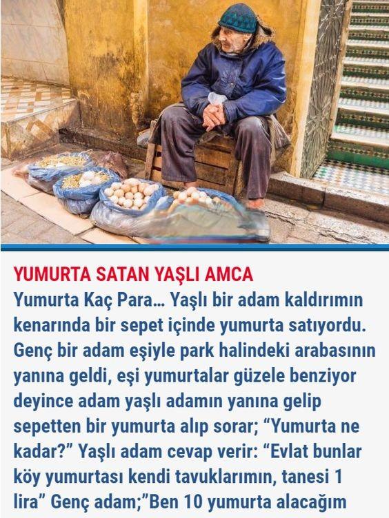 Yumurta satan yaşlı amca