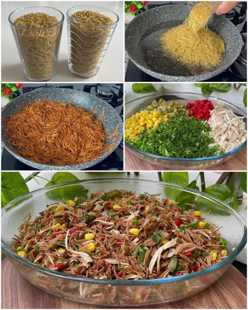 Tavuklu Şehriye Salatası