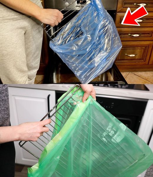 Fırın rafını bir alışveriş torbasına koyun