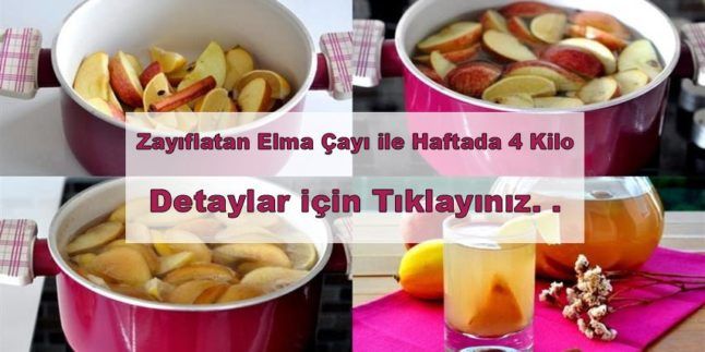 Zayıflatan Elma Çayı İle Haftada 4 Kilo Verin