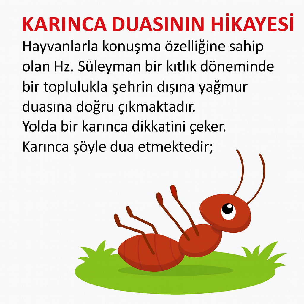 Karınca Duasının Büyük Sırrı