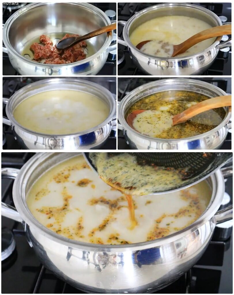 1 Kaşık Kıymayla Enfes Çorba Tarifi