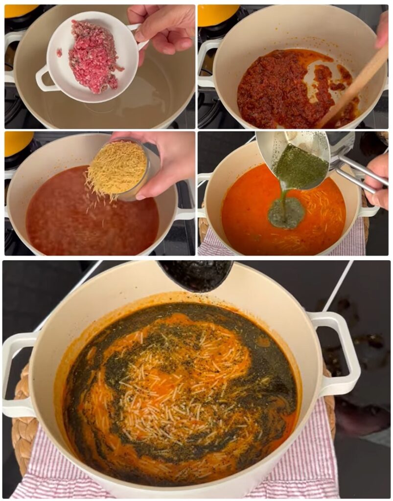 Sadece 1 Kaşık Kıyma İle Anne Çorbası Yapalım