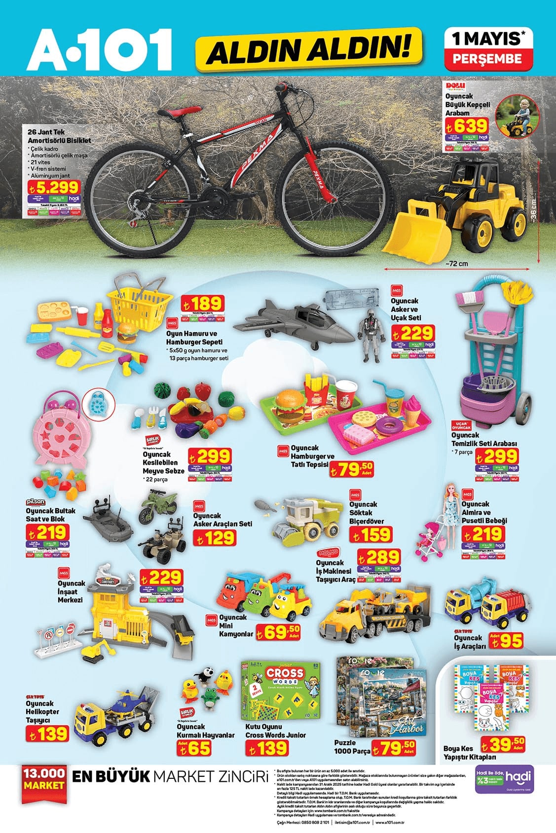 A101 1 Mayıs 2025 İndirimli Ürünler Kataloğu