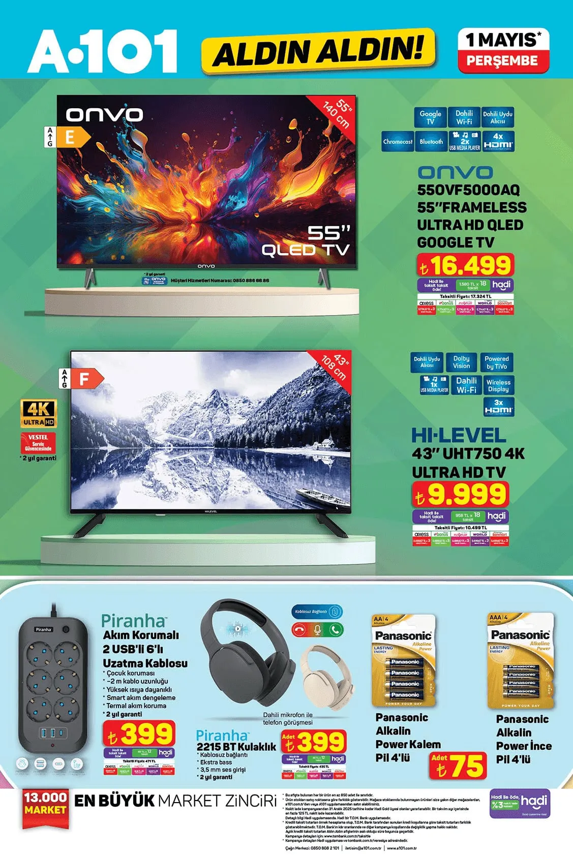 A101 1 Mayıs 2025 İndirimli Ürünler Kataloğu