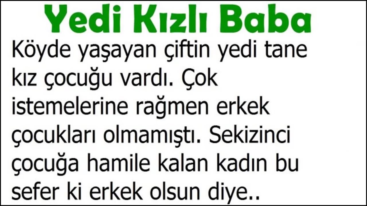 Erkek Evlat İsteyen Cahil Baba