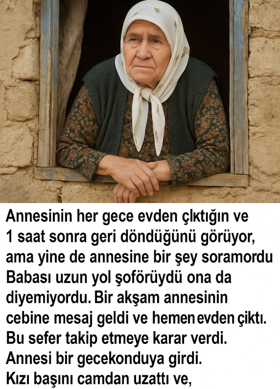 Annesinin her gece evden çıktığını görüyordu