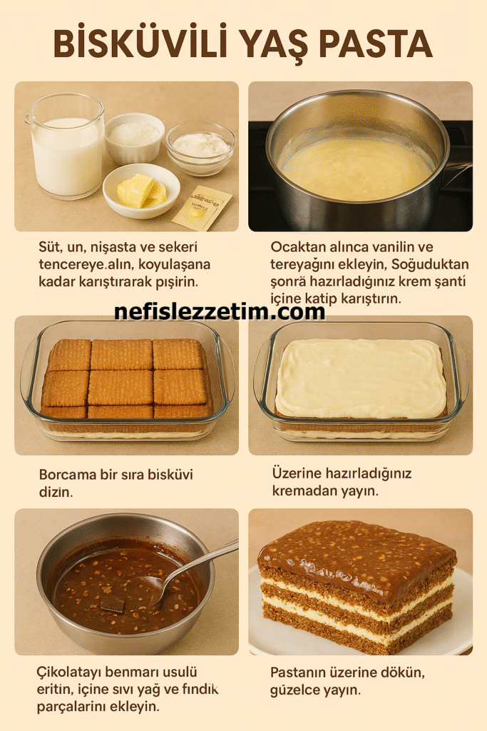 Bisküvili Yaş Pasta