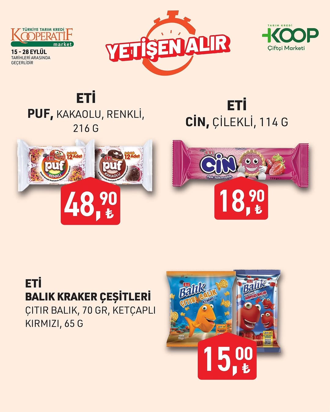 Tarım Kredi Market 17 Eylül 2025 İndirim