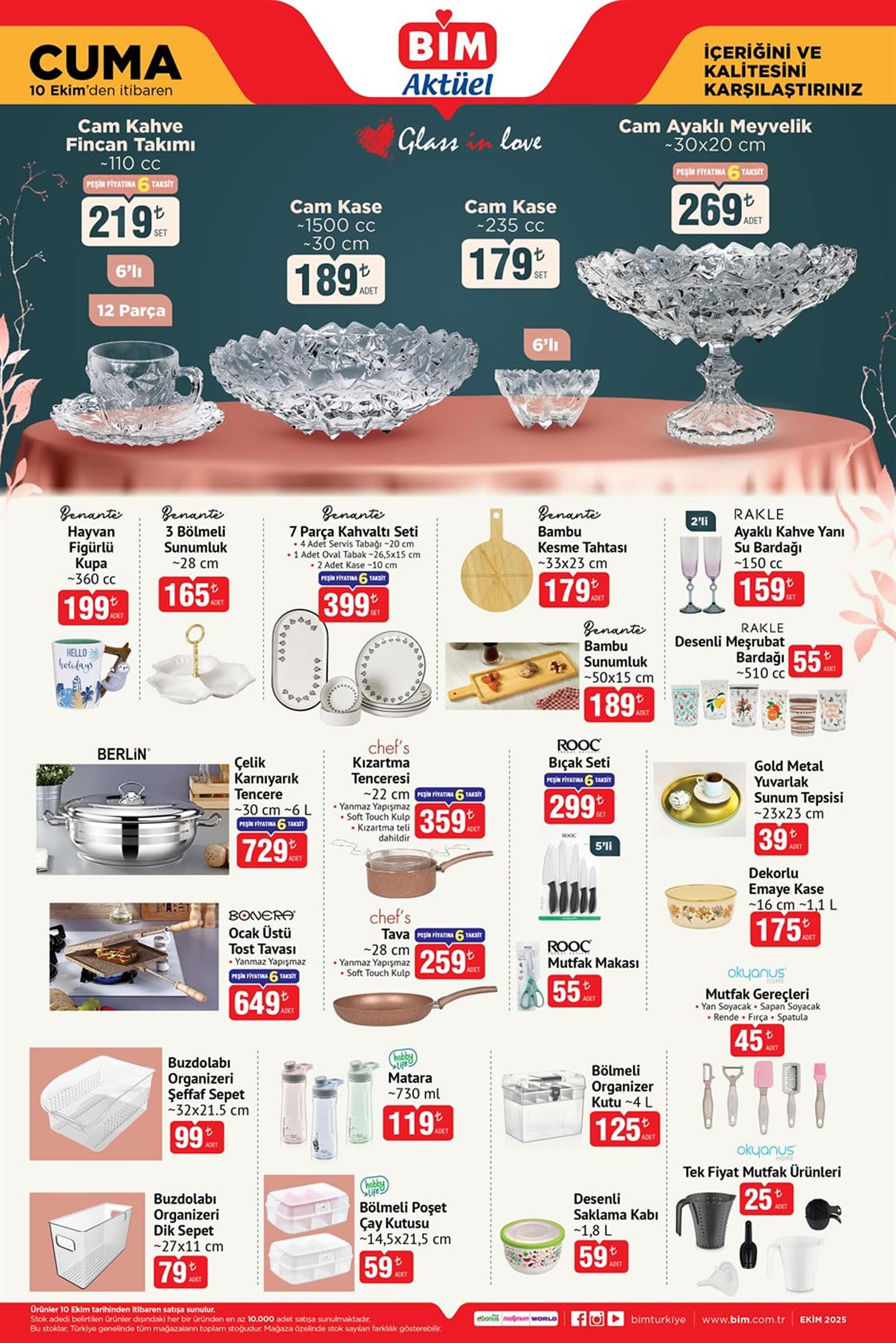 BİM 10 Ekim 2025 Aktüel Ürünler Kataloğu