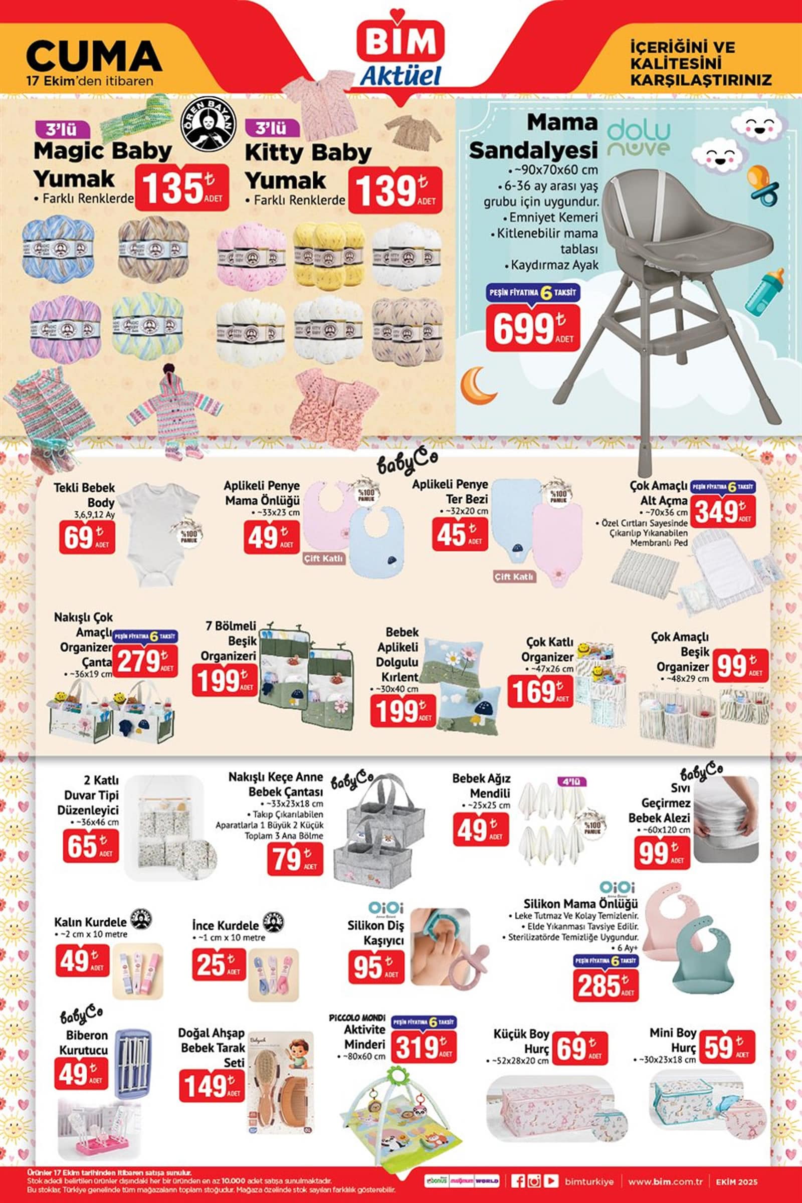 BİM 17 Ekim 2025 Aktüel Ürünler Kataloğu