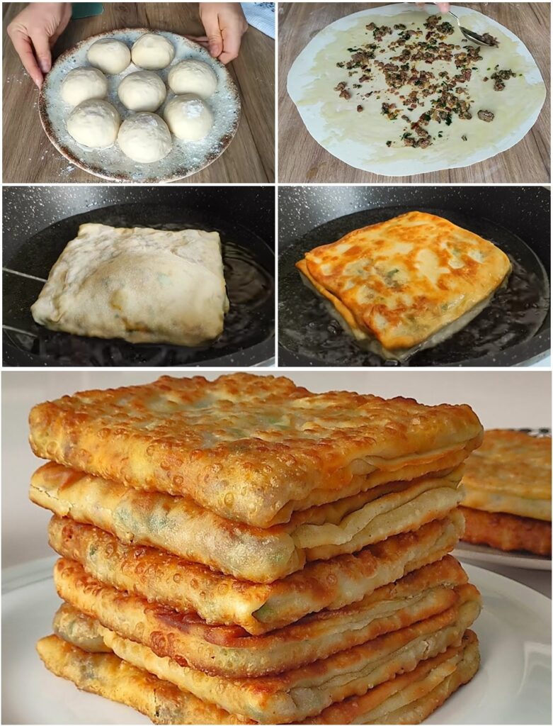 Hafta Sonu Kahvaltılarının Yıldızı Kıymalı Katmer Börek Tarifi