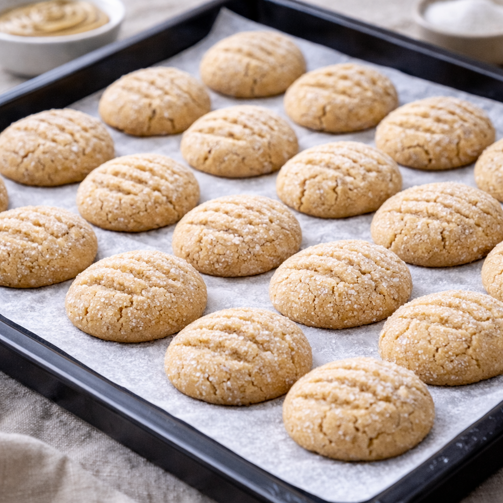 Tahinli Kurabiye Tarifi (Ağızda Dağılan, Az Malzemeli)