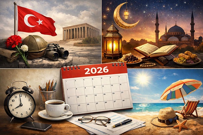 2026 Takvimi: Tüm Resmi Tatiller, Dini Bayramlar ve Mesai Günleri