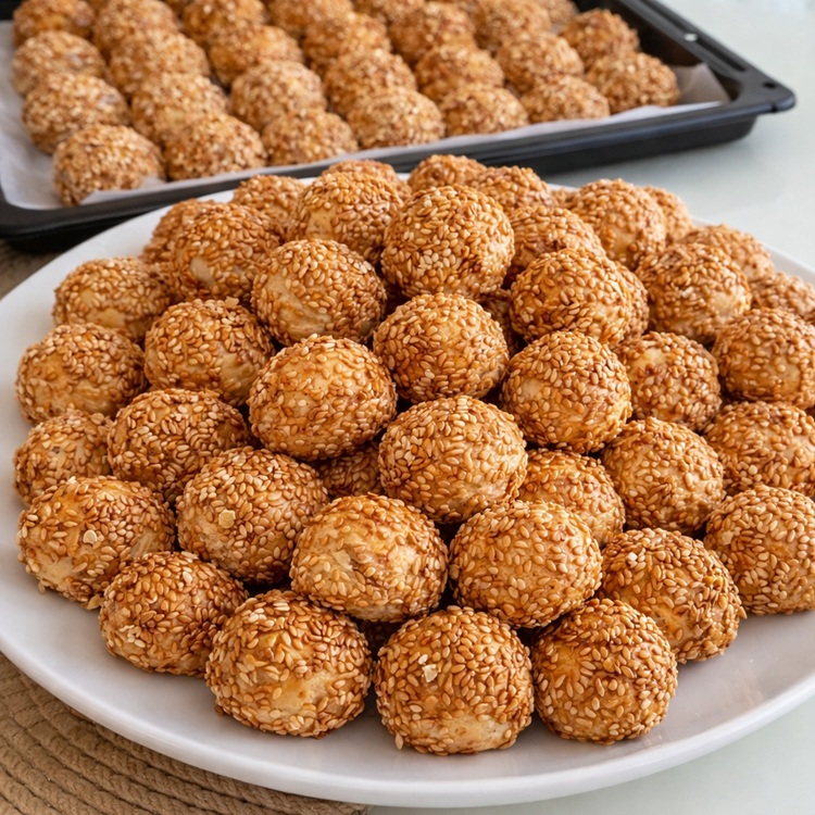 Pastane Tadında Susamlı Topik Tarifi