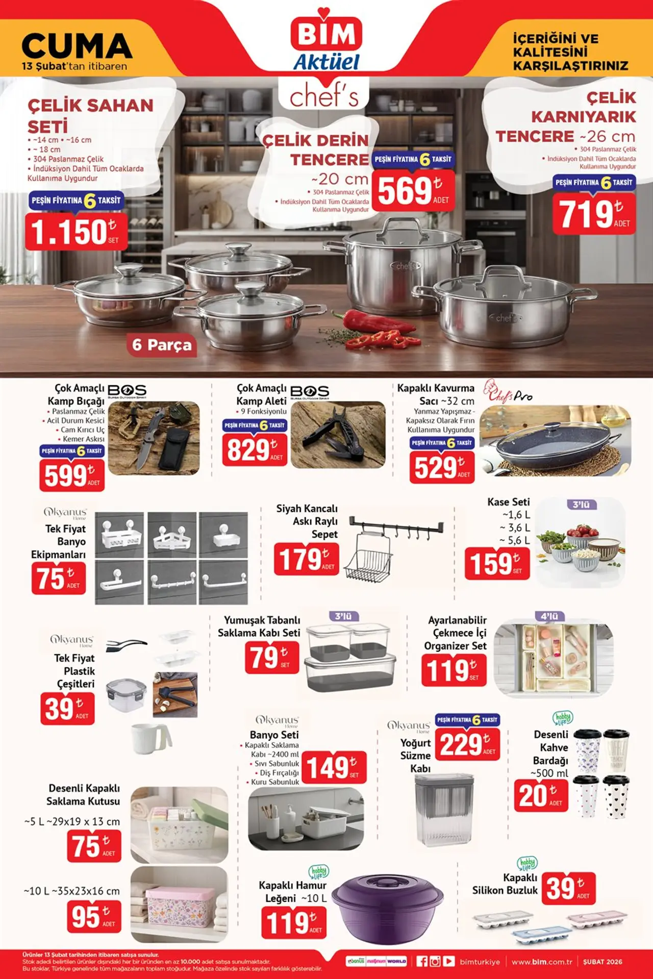 BİM 6 Şubat 2026 Aktüel Ürünler Kataloğu