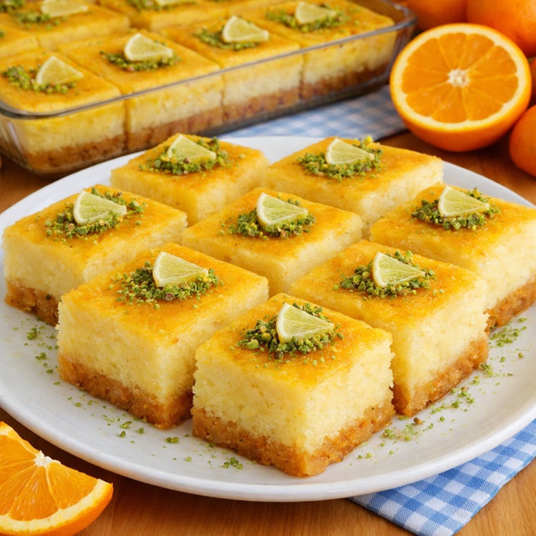 Portakal Şerbetli İrmik Tatlısı Tarifi