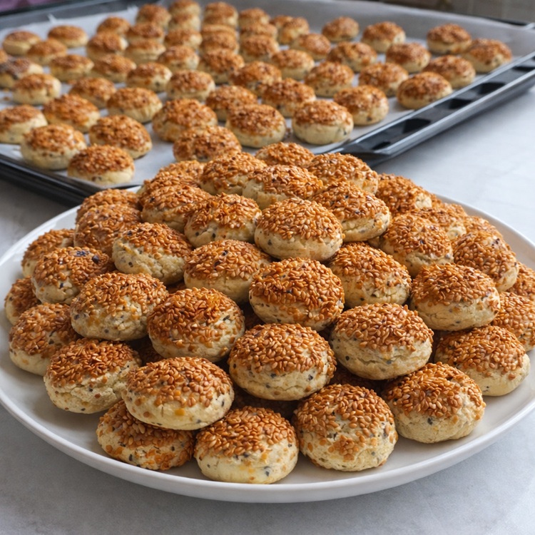 Susamlı Tuzlu Kurabiye Tarifi