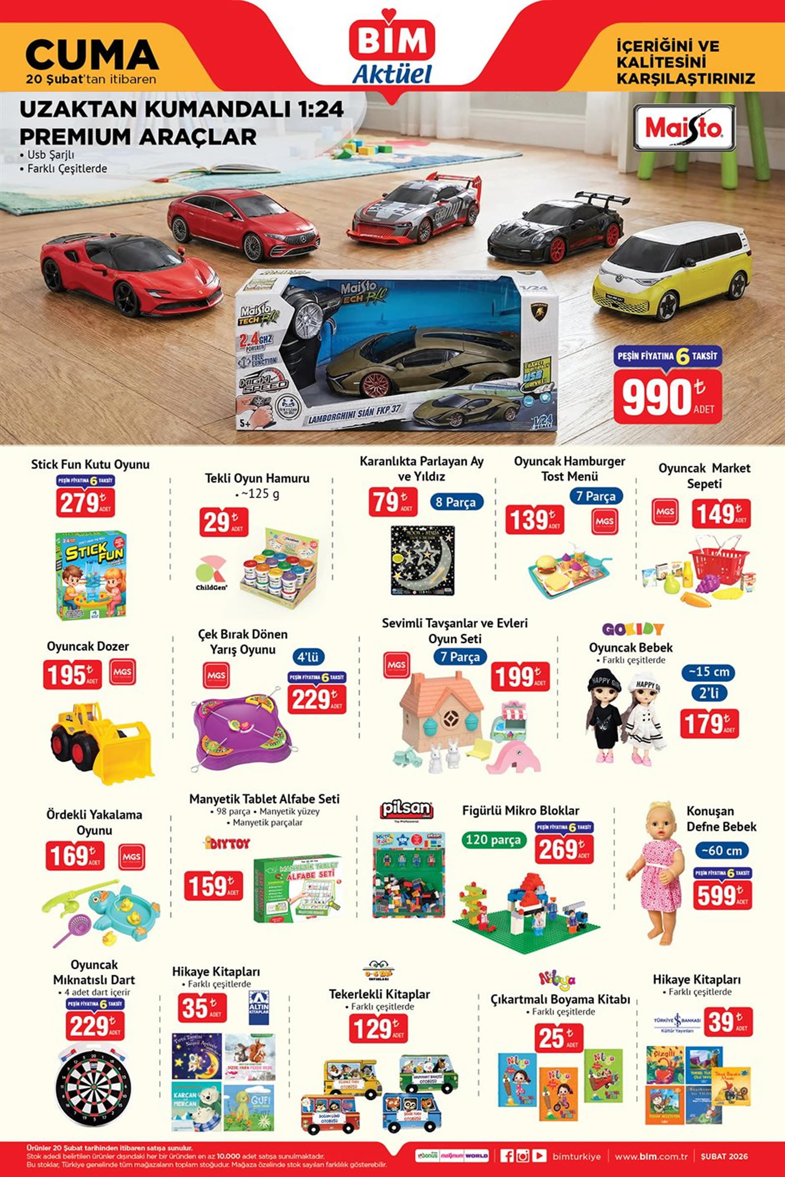 BİM 20 Şubat 2026 Aktüel Ürünler Kataloğu