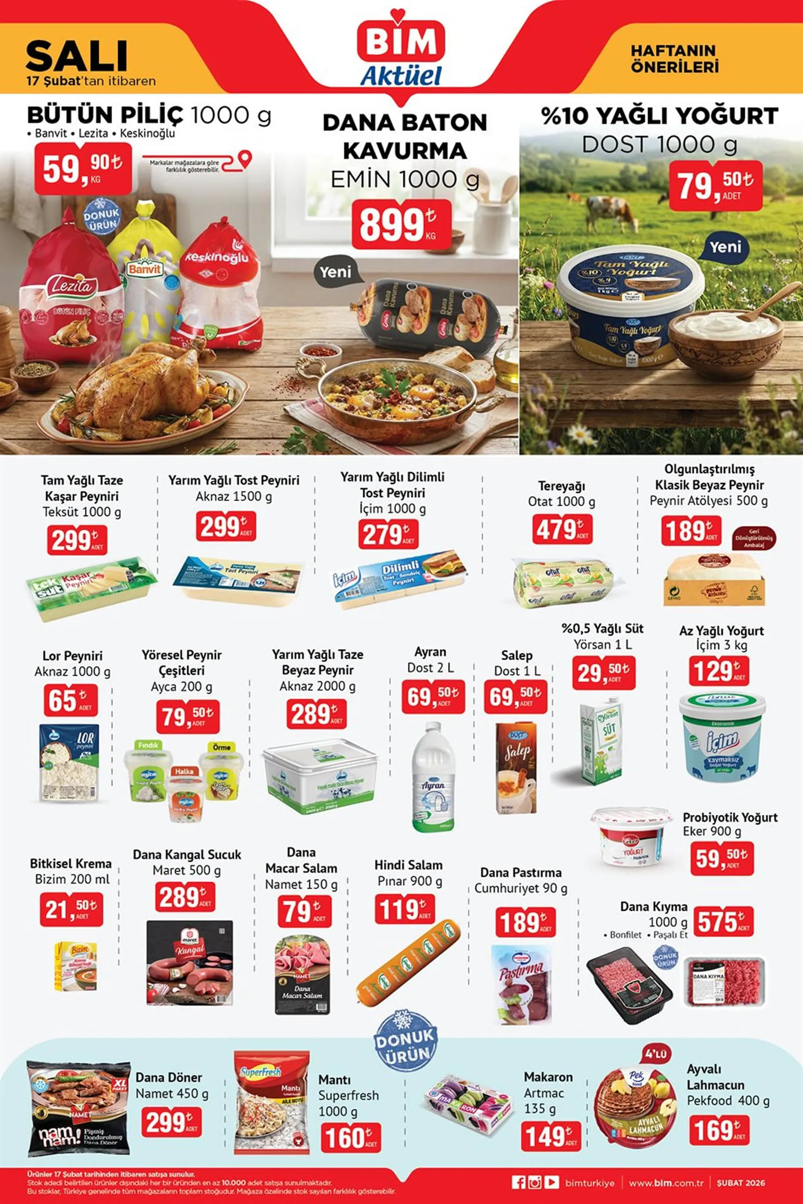 BİM 20 Şubat 2026 Aktüel Ürünler Kataloğu