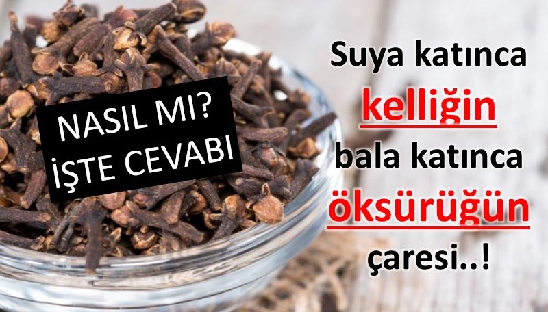 Suya katınca kelliğin, bala katınca öksürüğün çaresi!