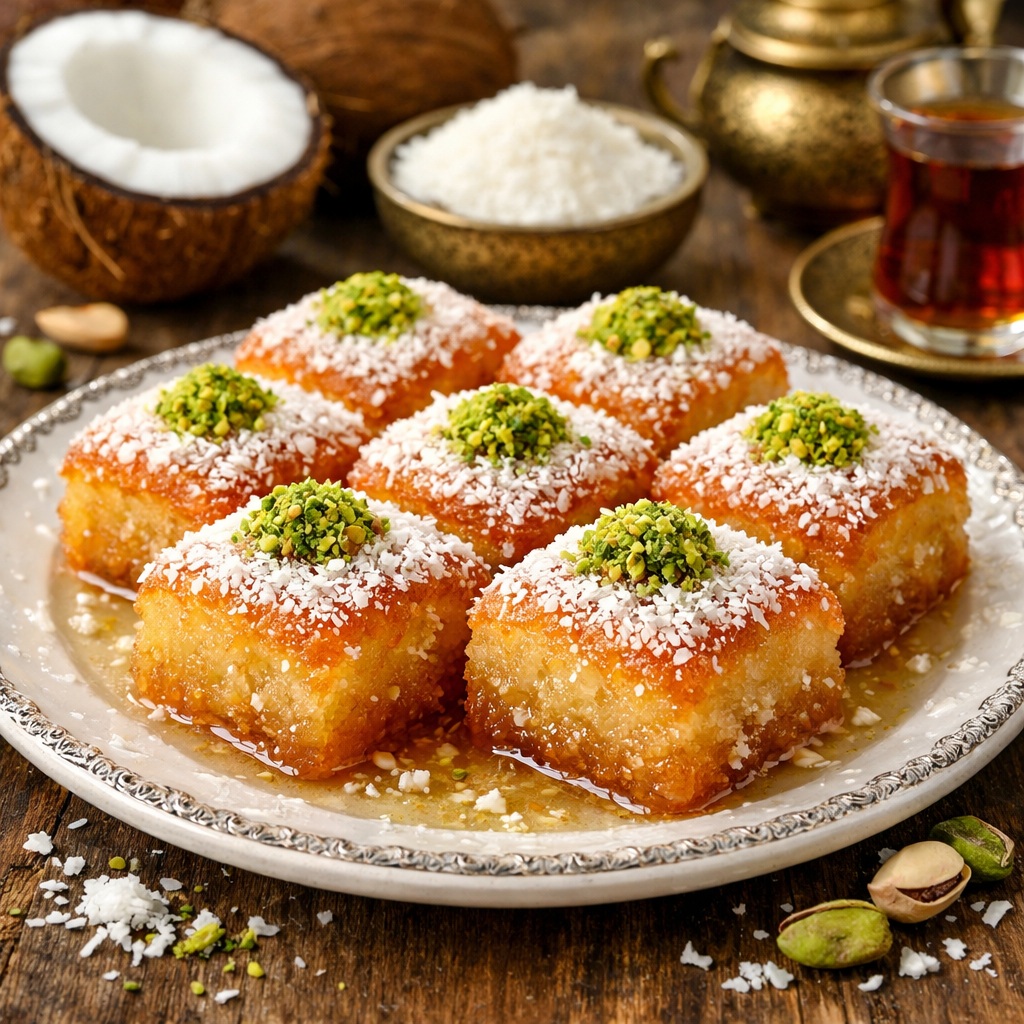 Hindistan Cevizli Şerbetli Tatlı Tarifi