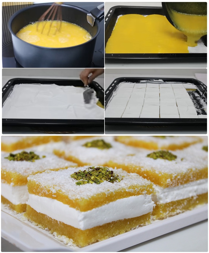 Fırınsız ve Bisküvisiz Portakallı İrmik Tatlısı Tarifi