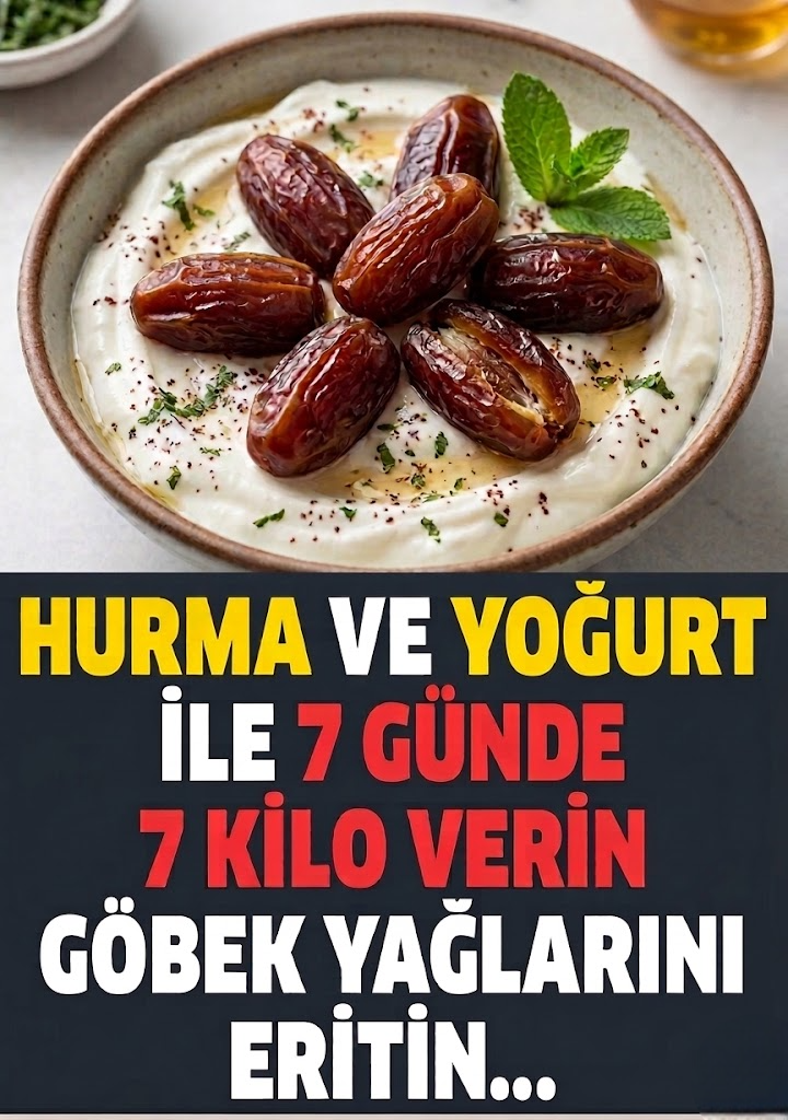 Hurma İle Yoğurdu Birlikte Yiyin 1 Haftada 7 Kilo Verin